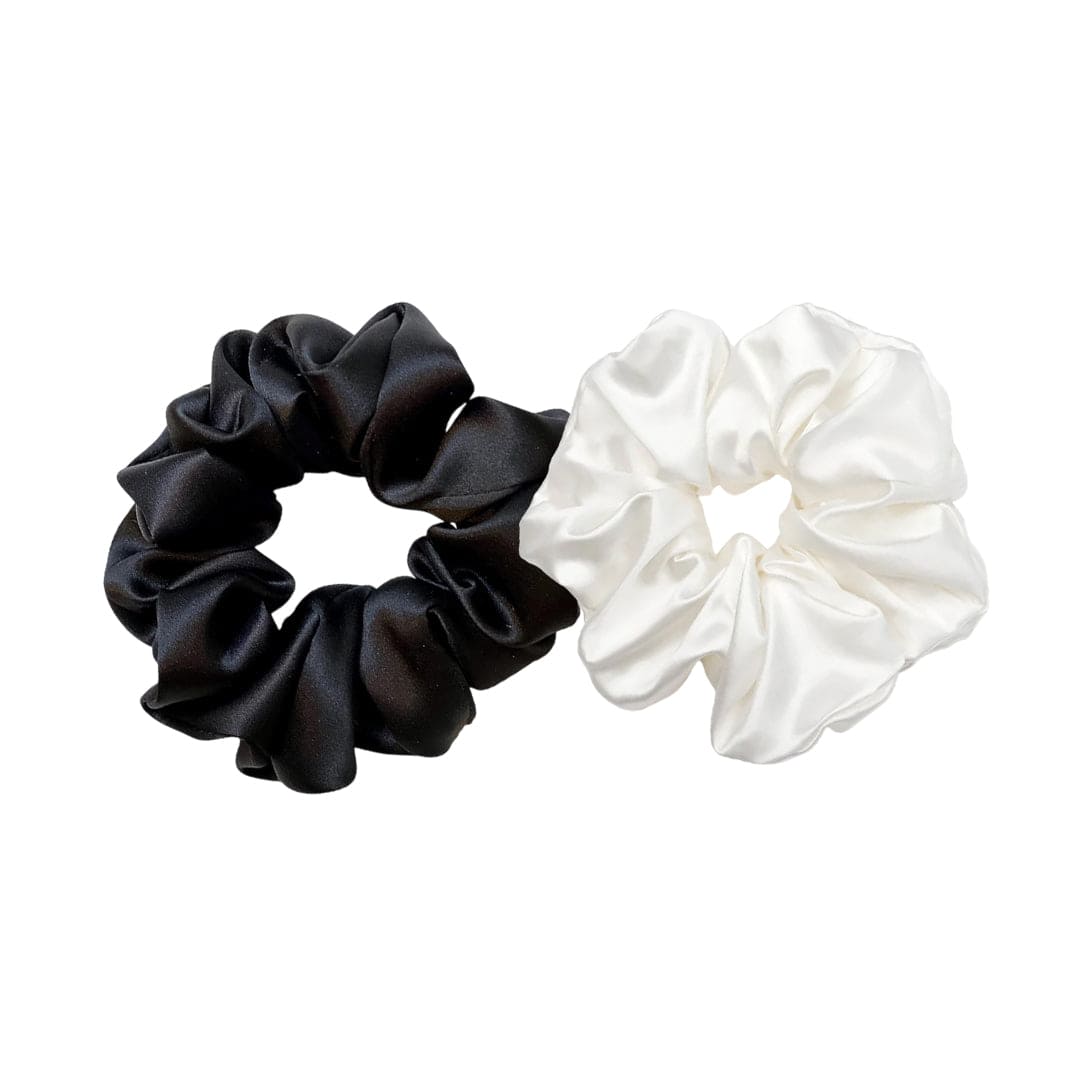 Fragrance & Fabric Satin Scrunchie Set of Two Hair Tools - XOXO cosmetics