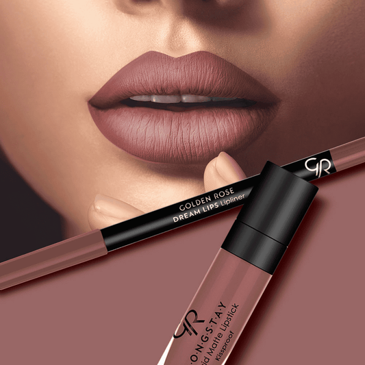 Golden Rose Matte Lip Kit - Rose Taupe Lip Kit - XOXO cosmetics