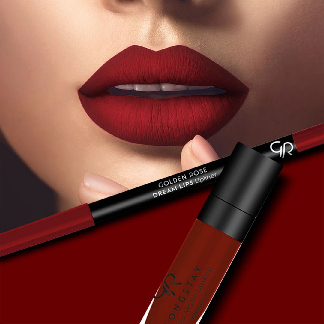 Golden Rose Matte Lip Kit - Scarlet Red Lip Kit - XOXO cosmetics