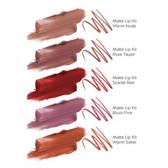 Golden Rose Matte Lip Kit - Warm Sable Lip Kit - XOXO cosmetics