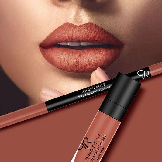 Golden Rose Matte Lip Kit - Warm Sable Lip Kit - XOXO cosmetics