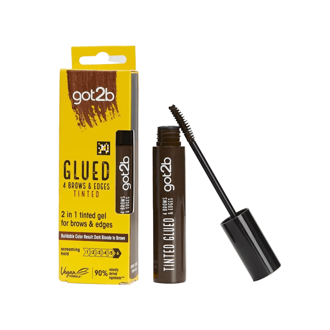 Got2b Glued 4 Brows & Edges Tinted Gel - Dark Blonde To Brown Eyebrow - XOXO cosmetics