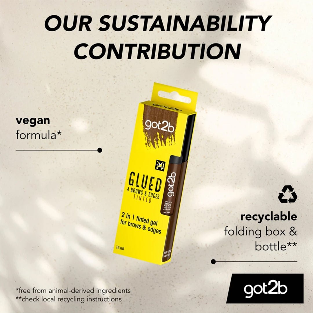 Got2b Glued 4 Brows & Edges Tinted Gel - Dark Blonde To Brown Eyebrow - XOXO cosmetics