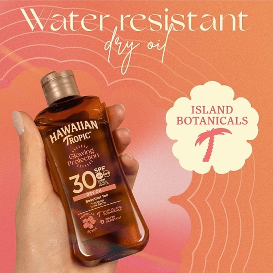 Hawaiian Tropic Glowing Protection Dry Oil Spf30 - 75ml Body Oil - XOXO cosmetics