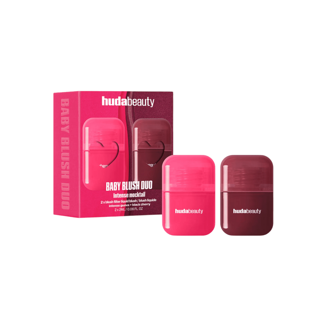 Huda Beauty Baby Blush Duo - Intense Mocktail 2 × 2ml Blush - XOXO cosmetics