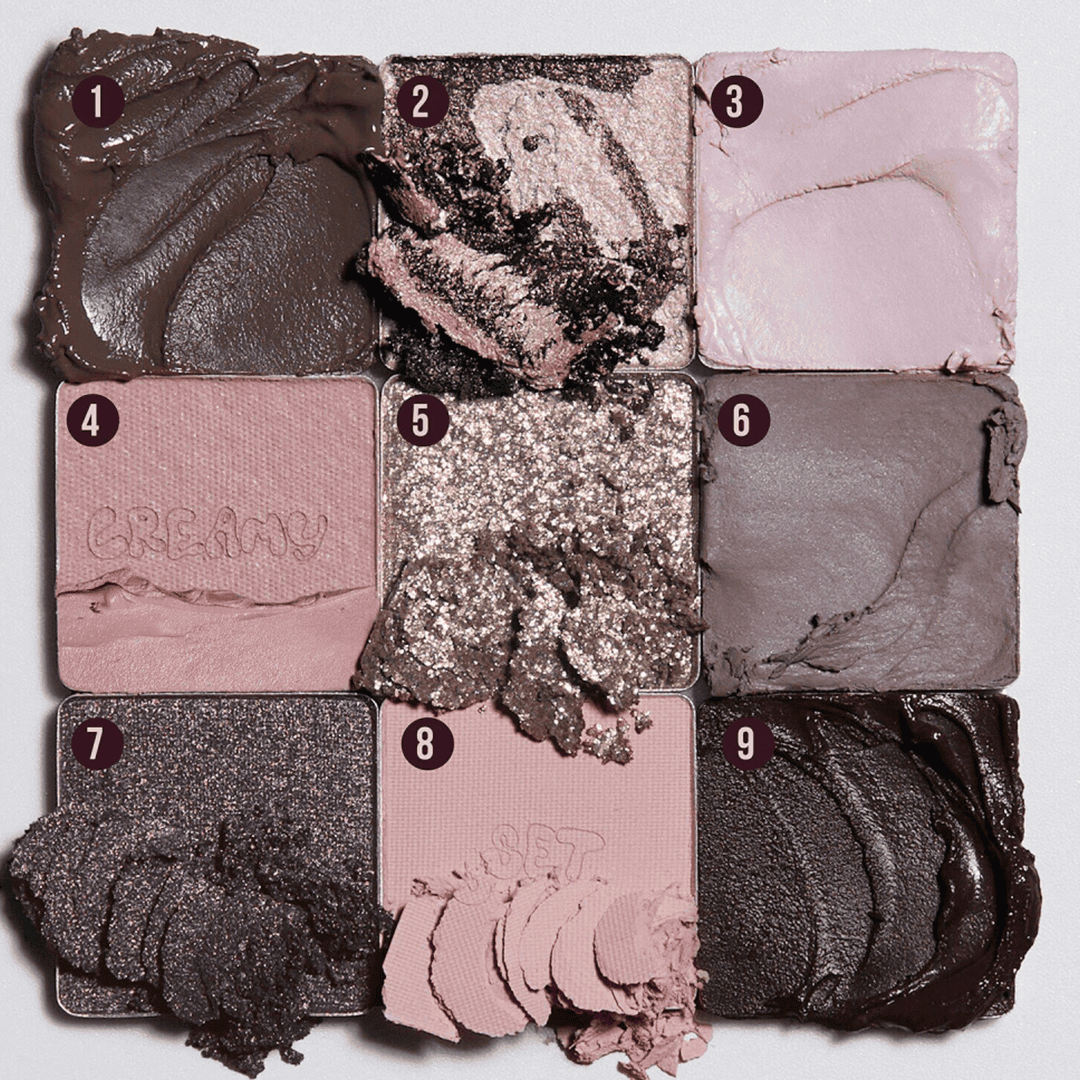 Huda Beauty Creamy Obsessions Eyeshadow Palette - Grey 9 Eyeshadow - XOXO cosmetics