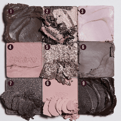 Huda Beauty Creamy Obsessions Eyeshadow Palette - Grey 9 Eyeshadow - XOXO cosmetics