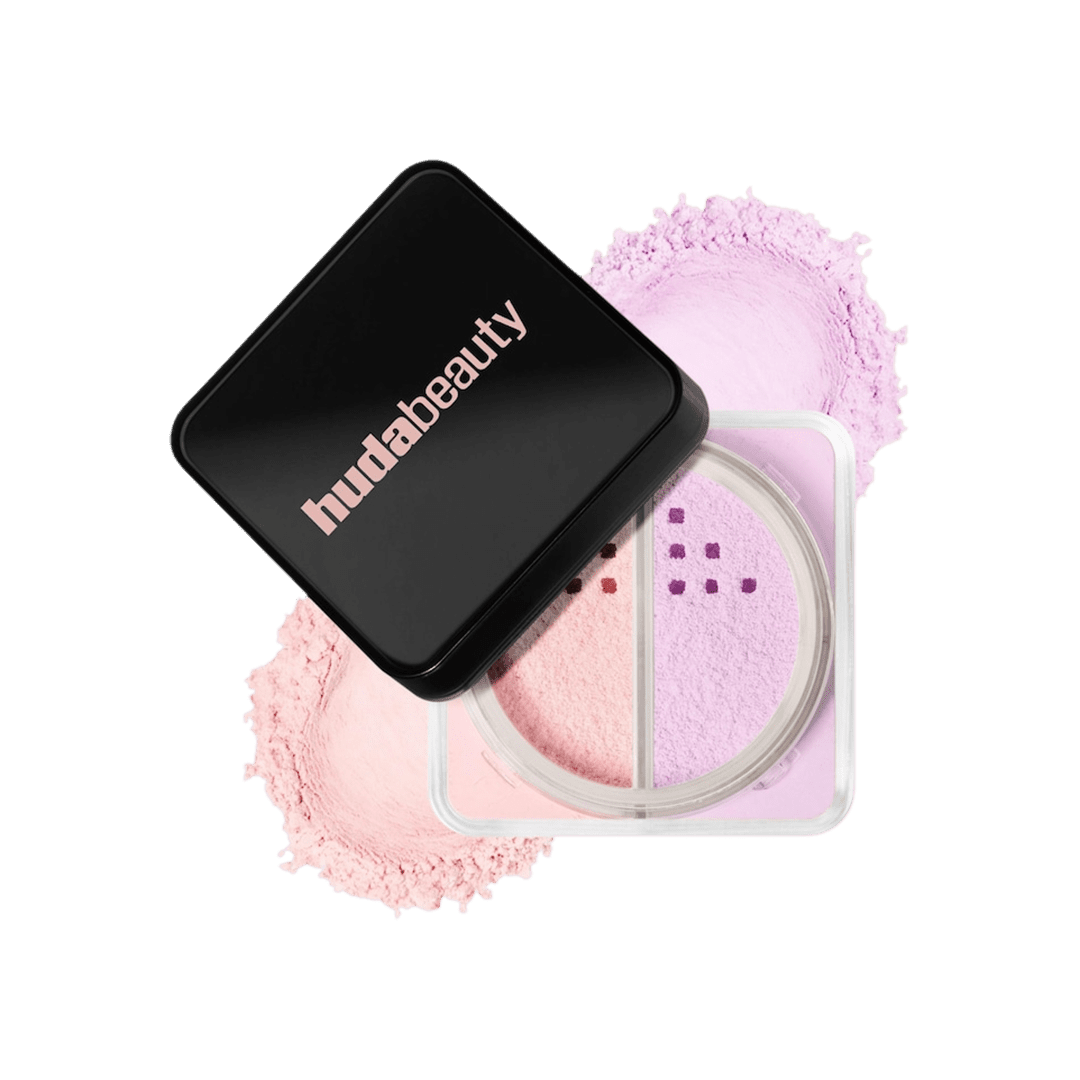 Huda Beauty Easy Bake Loose Powder Brightening + Correcting Duo Powder - XOXO cosmetics