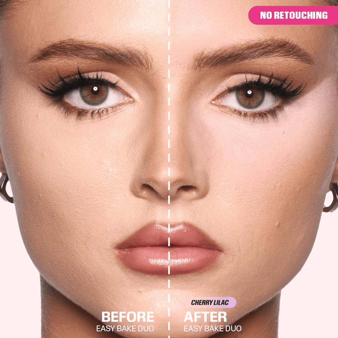 Huda Beauty Easy Bake Loose Powder Brightening + Correcting Duo Powder - XOXO cosmetics
