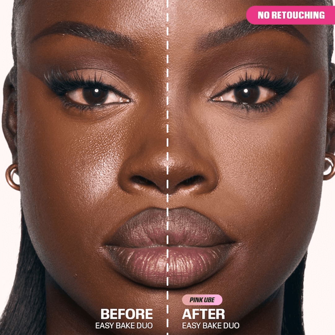 Huda Beauty Easy Bake Loose Powder Brightening + Correcting Duo Powder - XOXO cosmetics