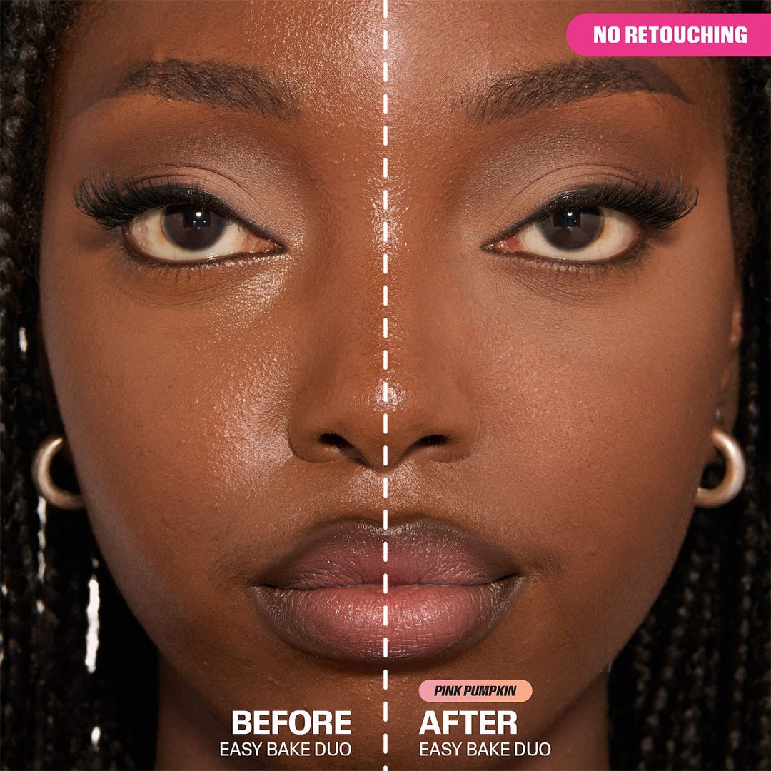 Huda Beauty Easy Bake Loose Powder Brightening + Correcting Duo Powder - XOXO cosmetics