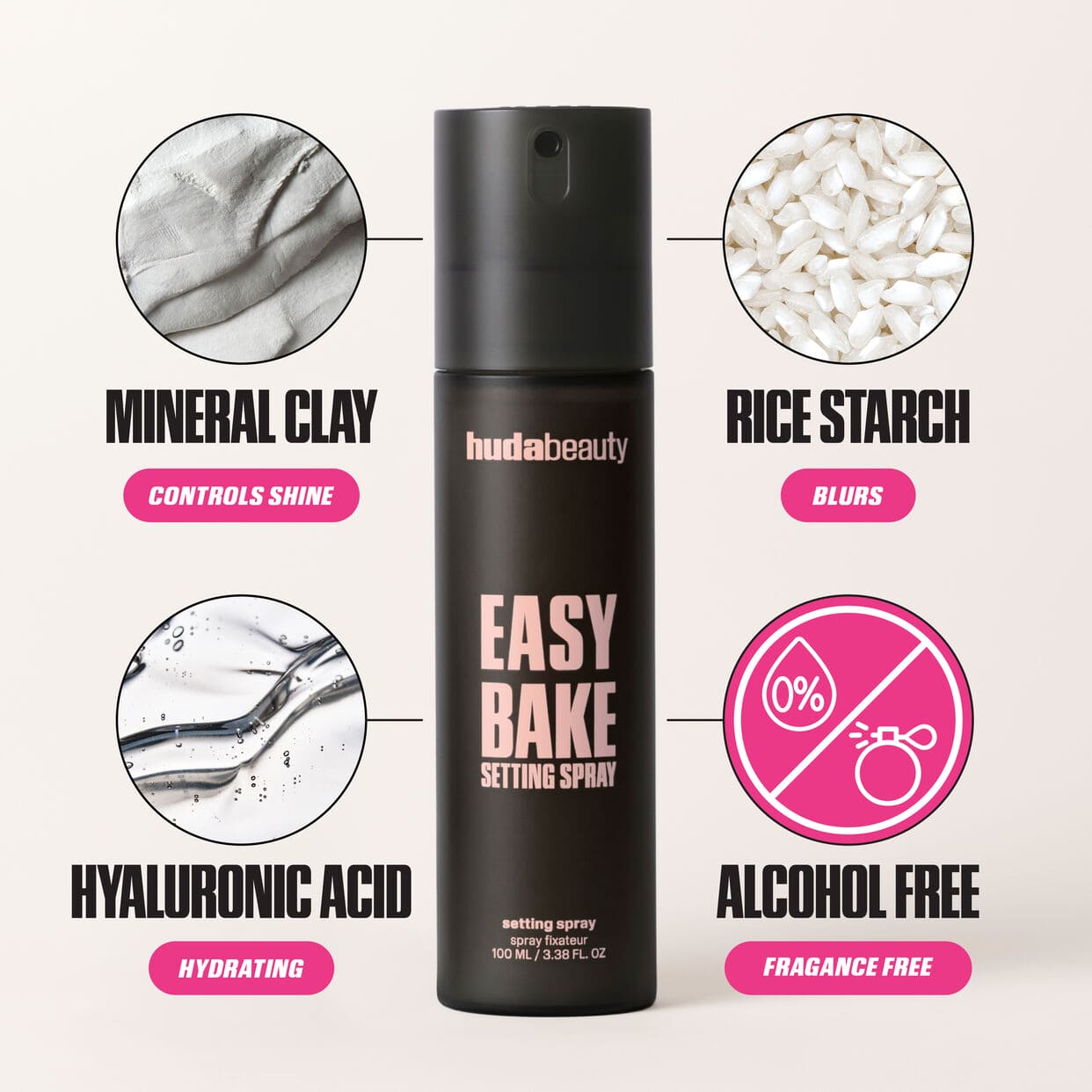 Huda Beauty Easy Bake Setting Spray Setting & Fixing Spray - XOXO cosmetics