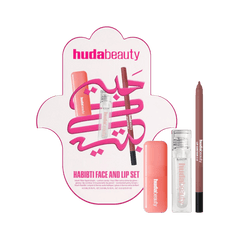 Huda Beauty Habibti Face And Lip Set - LIMITED EDITION Makeup Set - XOXO cosmetics