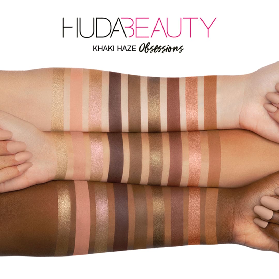 Huda Beauty Haze Obsessions Eyeshadow Palette - Khaki Eyeshadow - XOXO cosmetics