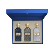 IBRAQ Diamond Collection Black Incense - Blue Aqua - Sapphire Leather Perfume Set - XOXO cosmetics