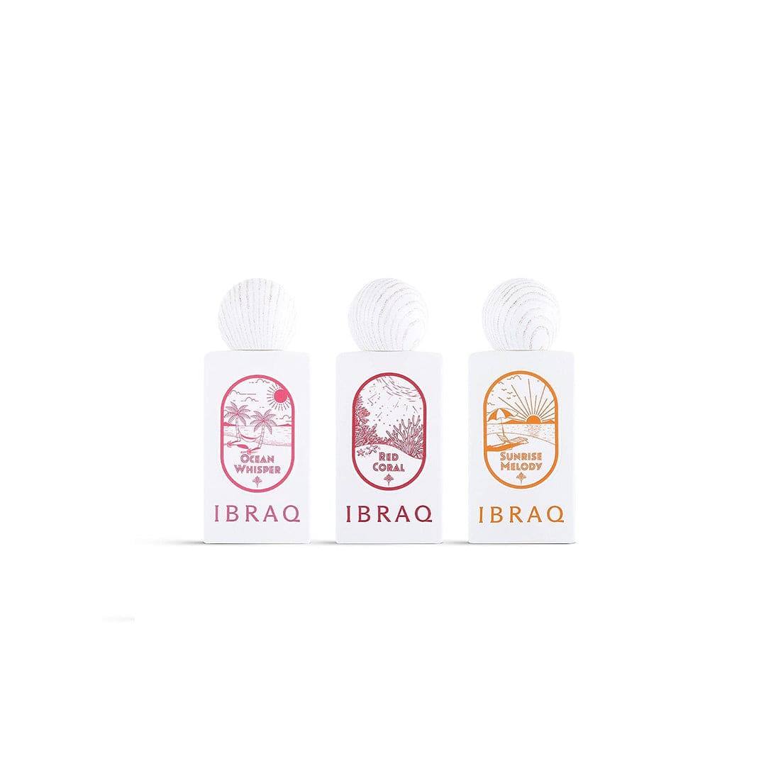 IBRAQ Mini Summer Ocean Collection 3x 10ml Perfume Set - XOXO cosmetics