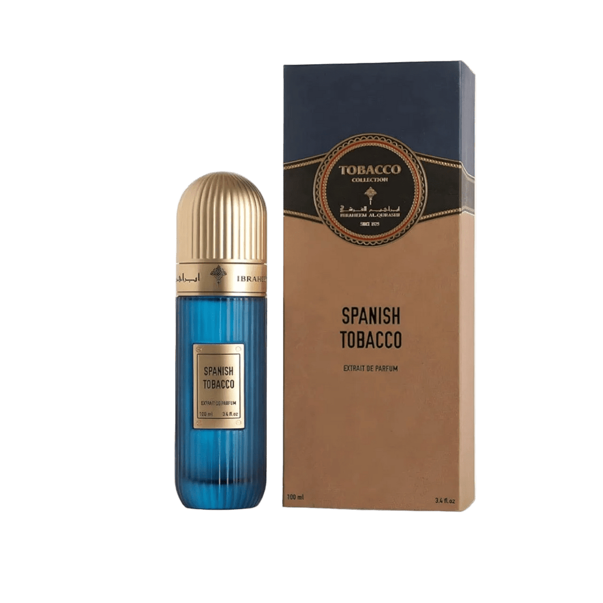 Ibrahim Al-Qurashi Spanish Tobacco Eau De Parfum - 100ml Perfume - XOXO cosmetics