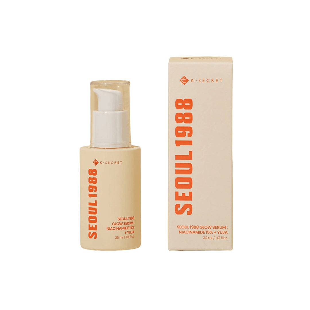 K-Secret Seoul 1988 Glow Serum : Niacinamide 15% + YUJA - 30ml Face Serum - XOXO cosmetics