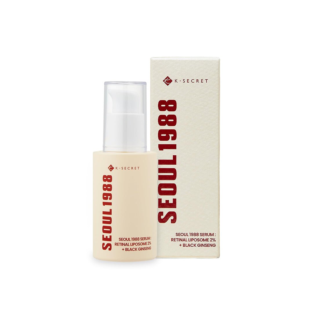 K-Secret Seoul 1988 Serum : Retinal Liposome 2% + Black Ginseng - 30ml Face Serum - XOXO cosmetics