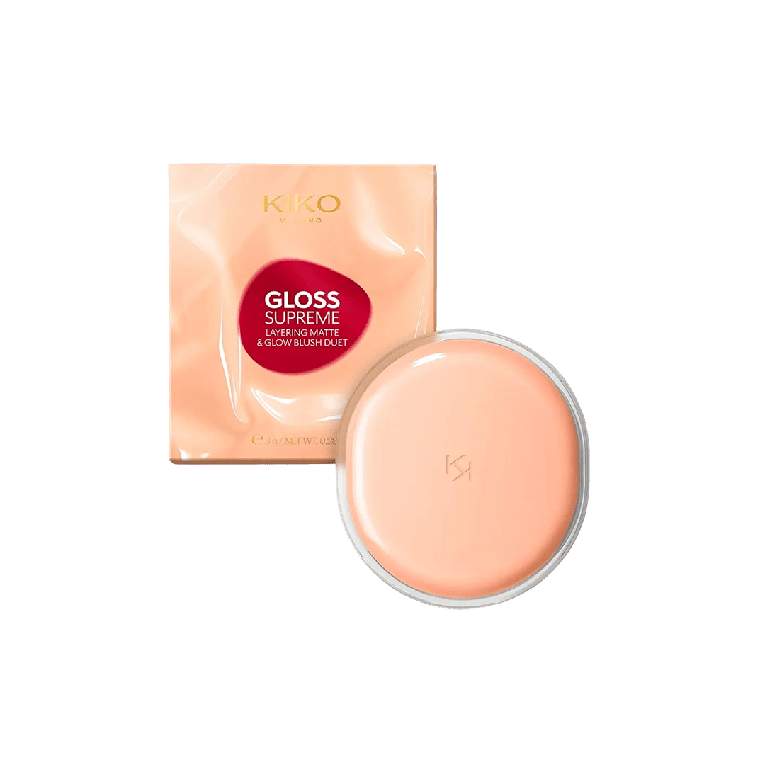KIKO Milano Gloss Supreme Layering Matte & Glow Duo Blush - 03 Your Mauve-Jesty Blush - XOXO cosmetics
