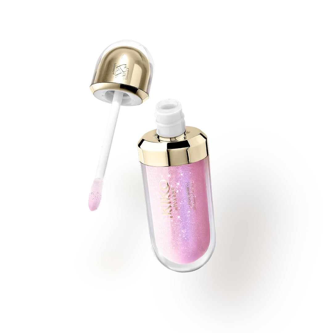 KIKO Milano Gold Reflections 3d Hydra Lip Gloss - Limited Edition Lip Gloss - XOXO cosmetics