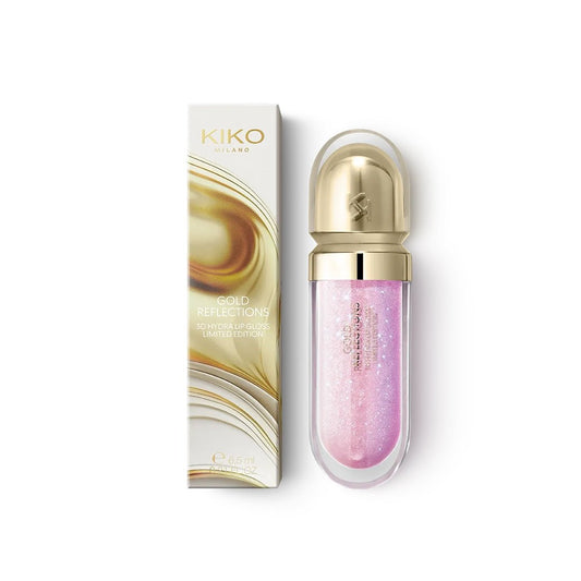 KIKO Milano Gold Reflections 3d Hydra Lip Gloss - Limited Edition Lip Gloss - XOXO cosmetics