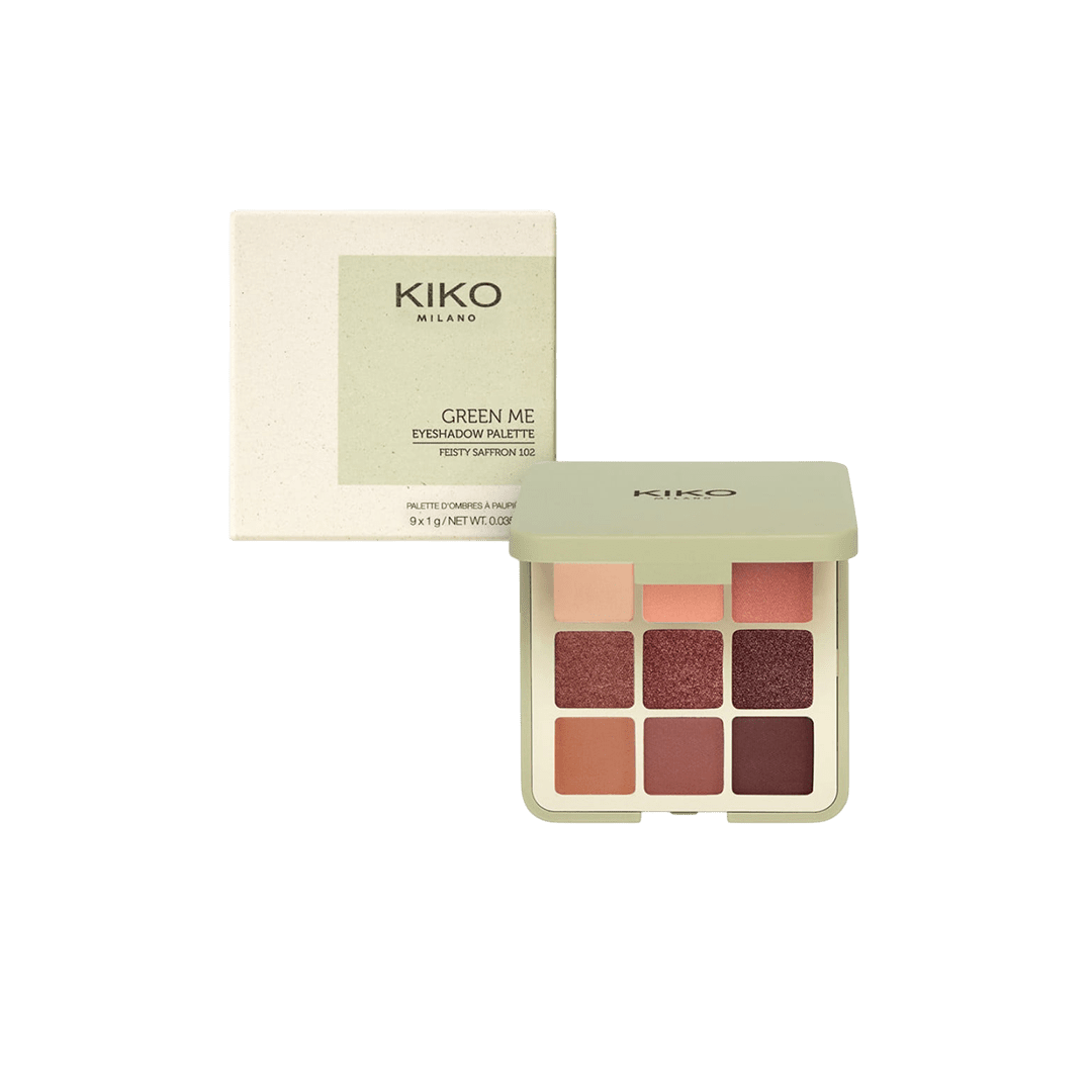 KIKO Milano Green Me Eyeshadow Palette - 102 Festi Saffron Eyeshadow - XOXO cosmetics