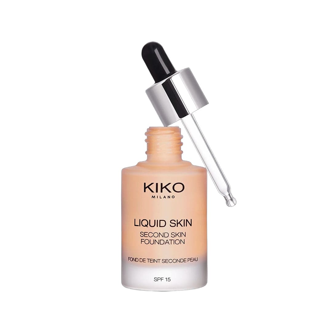 KIKO Milano Liquid Skin Second Skin Foundation - 10 Warm Beige Foundation - XOXO cosmetics