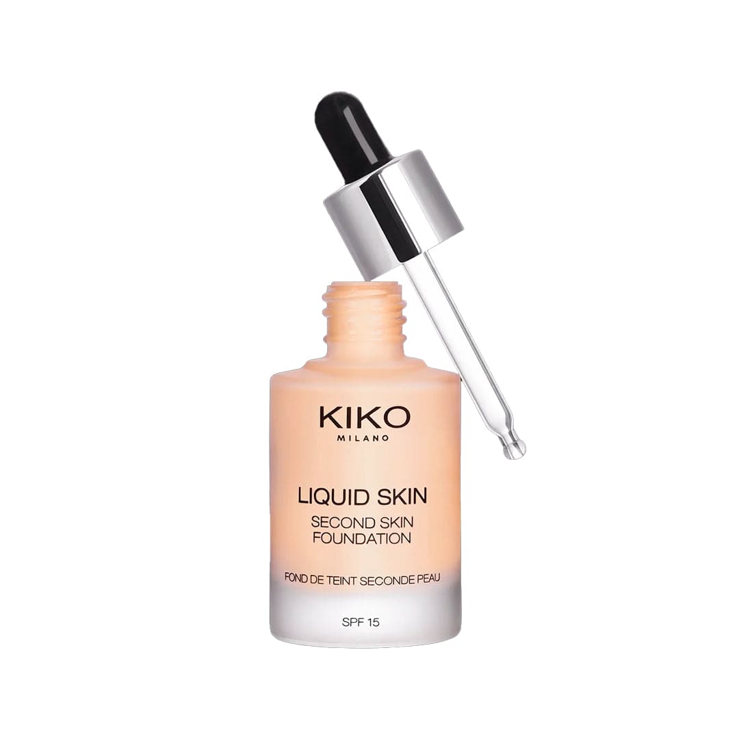 KIKO Milano Liquid Skin Second Skin Foundation - 10 Warm Beige Foundation - XOXO cosmetics