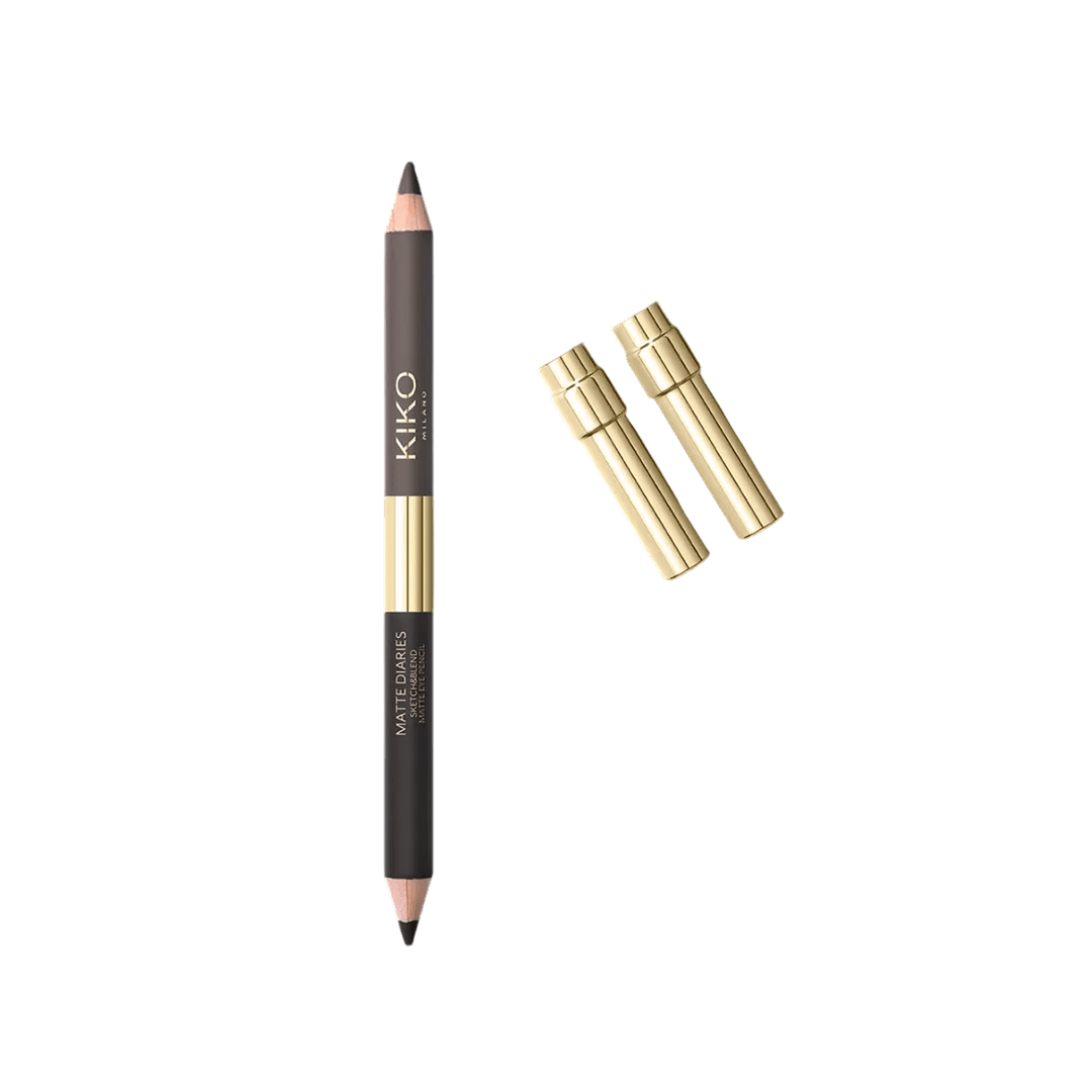 KIKO Milano Matte Diaries Sketch & Blend Matte Eye Pencil - 04 Dorm Room Midnight Kohl Kajal - XOXO cosmetics