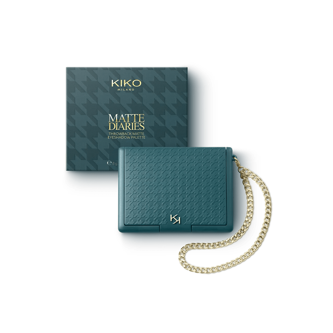 KIKO Milano Matte Diaries Throwback Matte Eyeshadow Palette - 01 Smokey Breakfast Club Eyeshadow - XOXO cosmetics