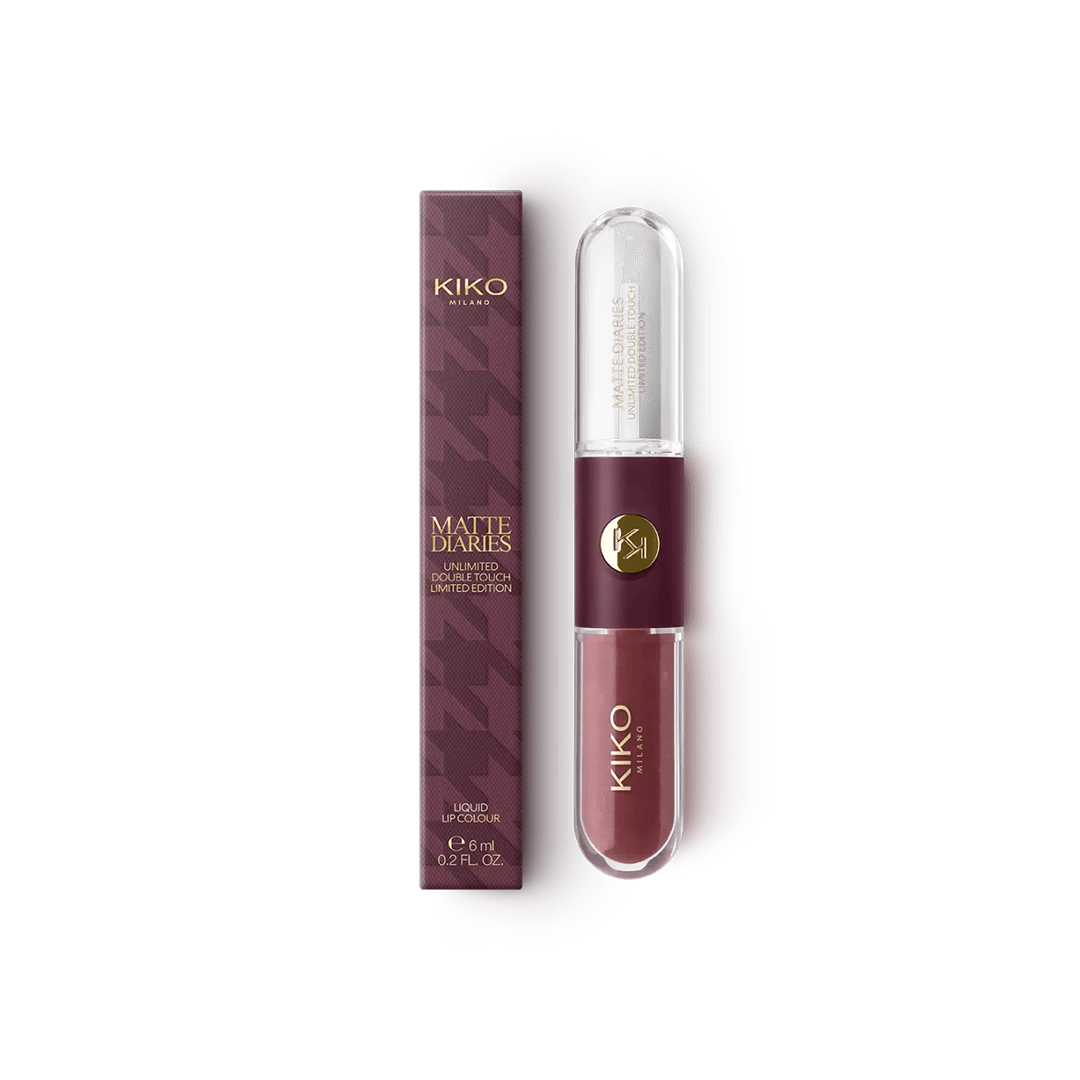 KIKO Milano Matte Diaries Unlimited Double Touch Liquid Lip Colour Liquid Lipstick - XOXO cosmetics