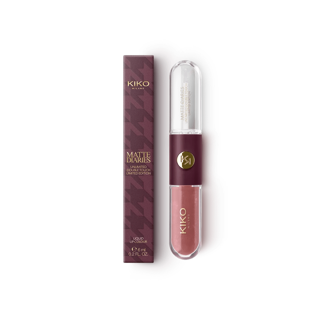 KIKO Milano Matte Diaries Unlimited Double Touch Liquid Lip Colour Liquid Lipstick - XOXO cosmetics