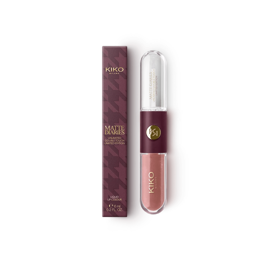 KIKO Milano Matte Diaries Unlimited Double Touch Liquid Lip Colour Liquid Lipstick - XOXO cosmetics