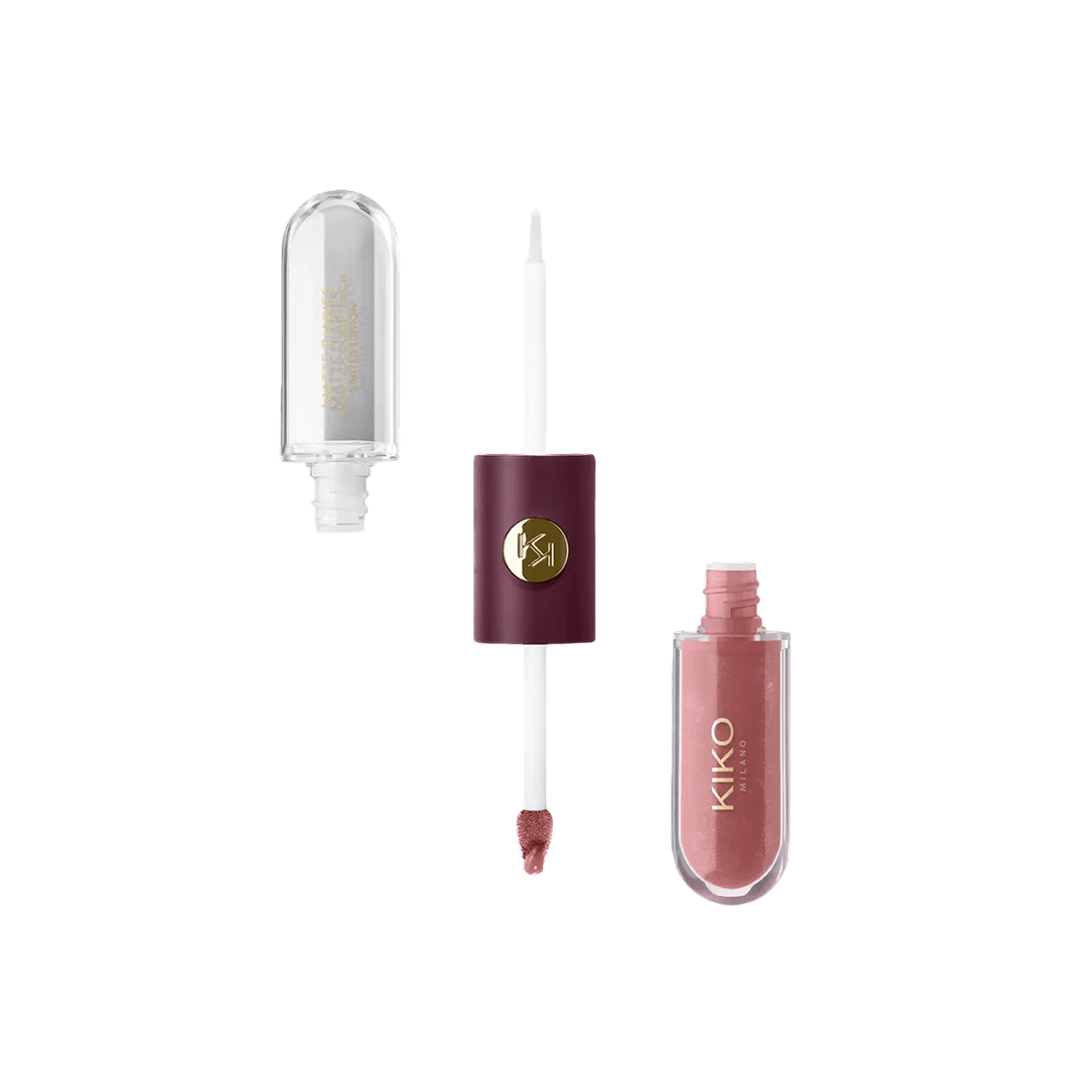 KIKO Milano Matte Diaries Unlimited Double Touch Liquid Lip Colour Liquid Lipstick - XOXO cosmetics