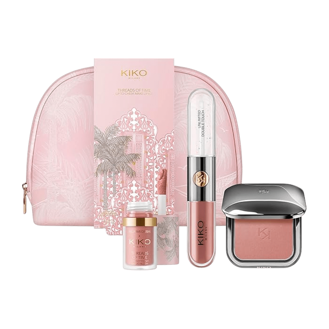 KIKO Milano Threads Of Time - Lip To Cheek Makeup Kit Gift Set - XOXO cosmetics