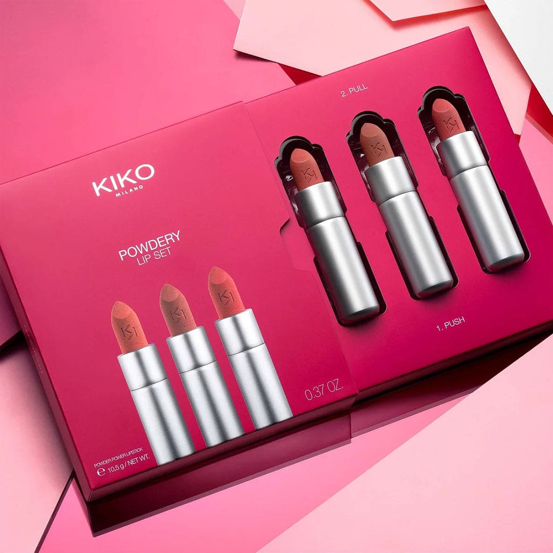 KIKO Powdery Lip Set Lip Set - XOXO cosmetics