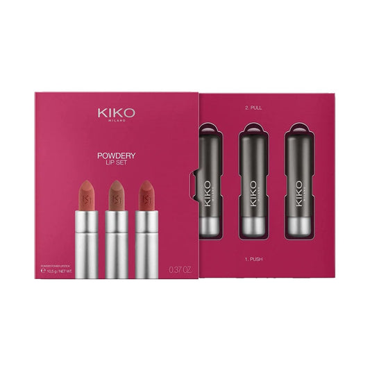 KIKO Powdery Lip Set Lip Set - XOXO cosmetics