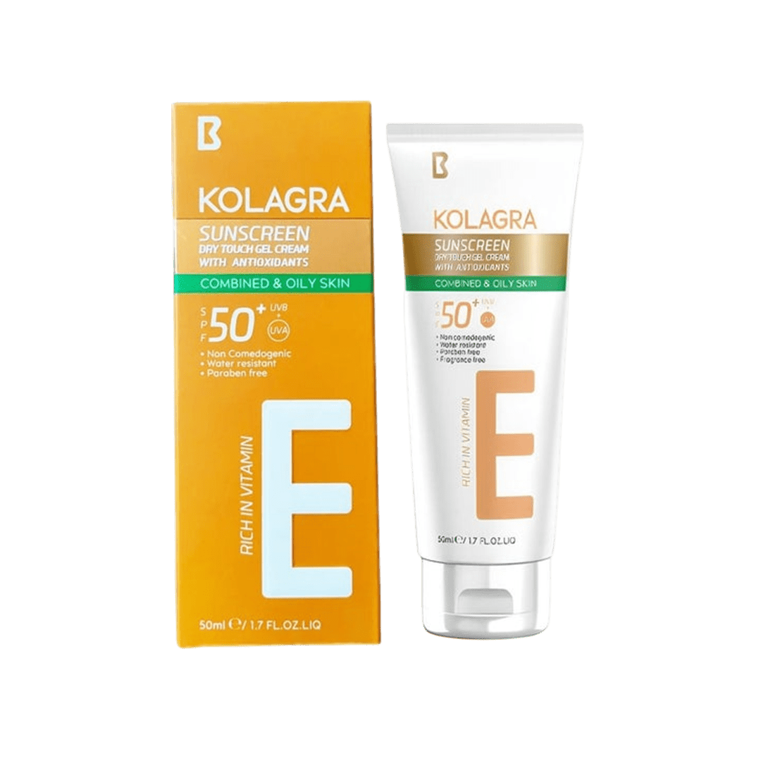 KOLAGRA Sunscreen Gel Cream For Combination & Oily Skin With SPF 50+ Sunblock - XOXO cosmetics