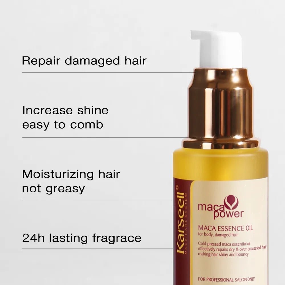 Karseell Maca Essence Oil For Body, Damaged Hair - 50ml Hair Oil - XOXO cosmetics