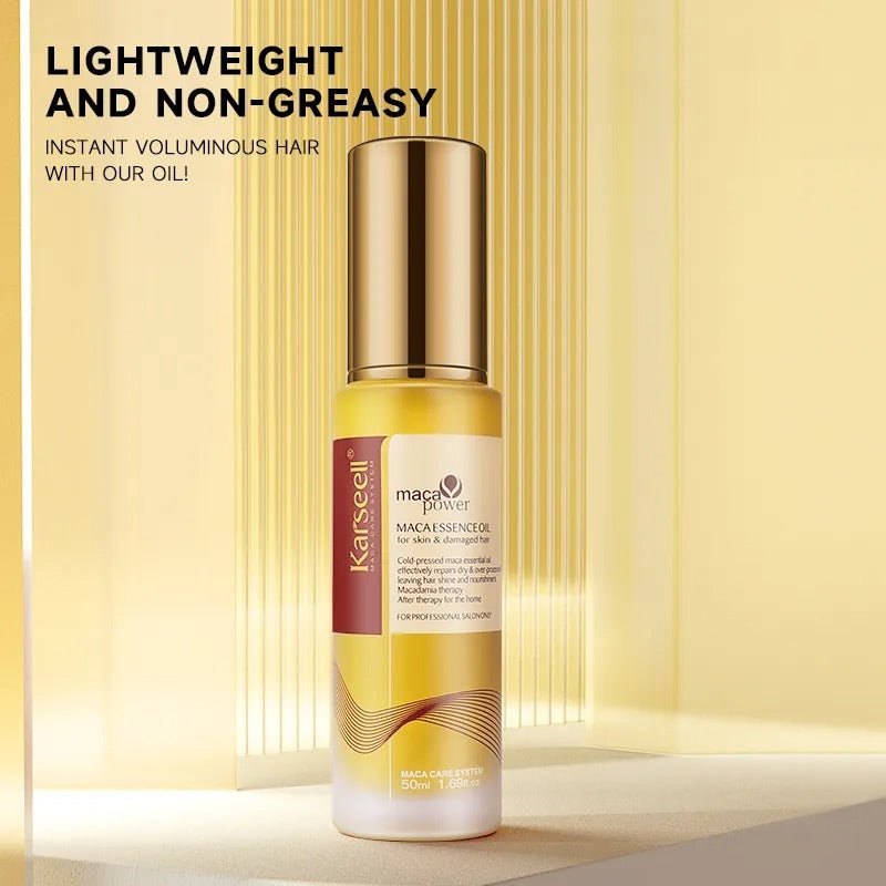 Karseell Maca Essence Oil For Body, Damaged Hair - 50ml Hair Oil - XOXO cosmetics