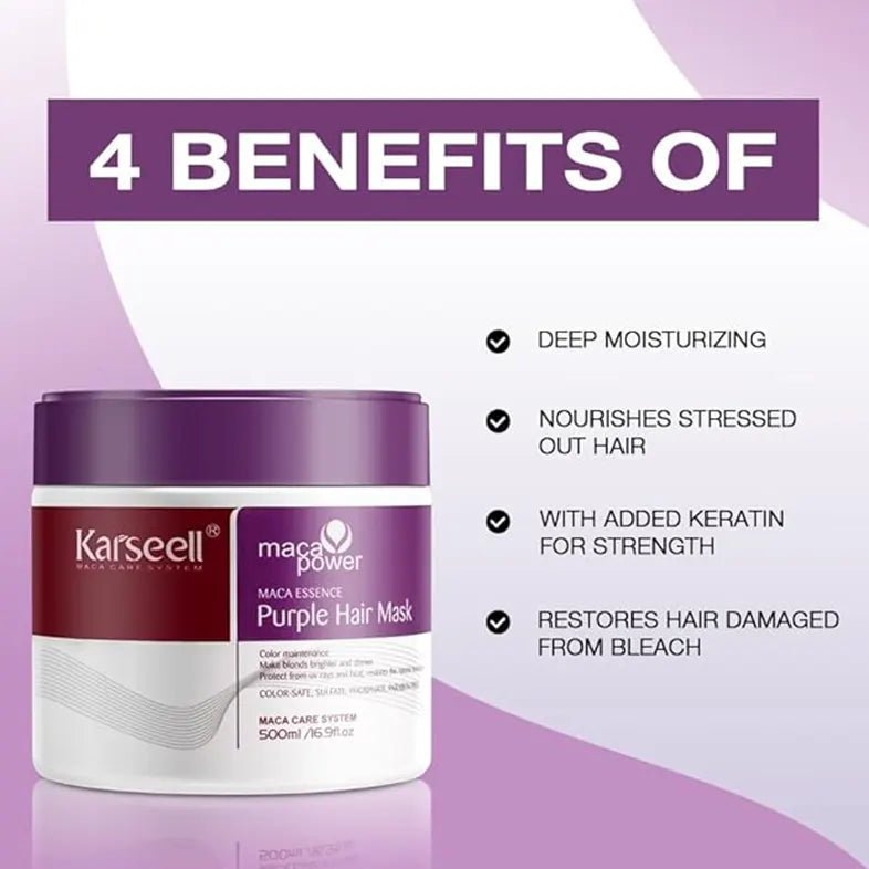 Karseell Purple Hair Mask - 500ml Hair Mask - XOXO cosmetics