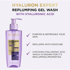 L'Oreal Paris Hyaluron Expert Moisturiser and Anti-Aging Gel Wash Cleanser - XOXO cosmetics