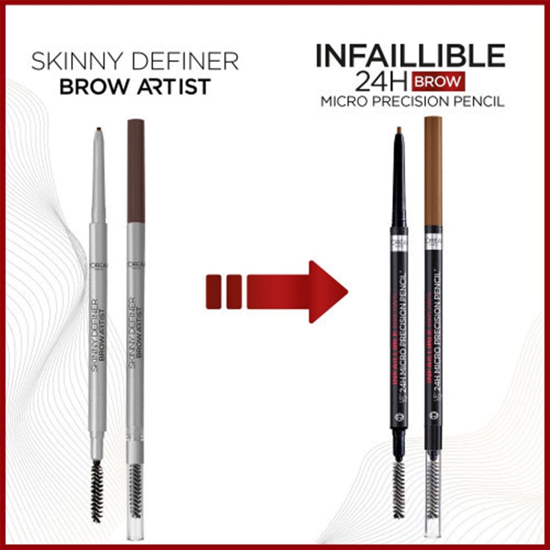L'Oréal Paris Infaillible Brow 24H Micro Precision Pencil - 5.0 Light Brunette Eyebrow - XOXO cosmetics