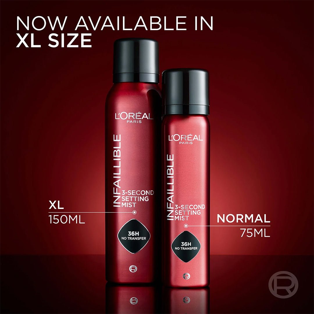 L'Oreal Paris Infallible 3-Second Setting Mist Setting & Fixing Spray - XOXO cosmetics