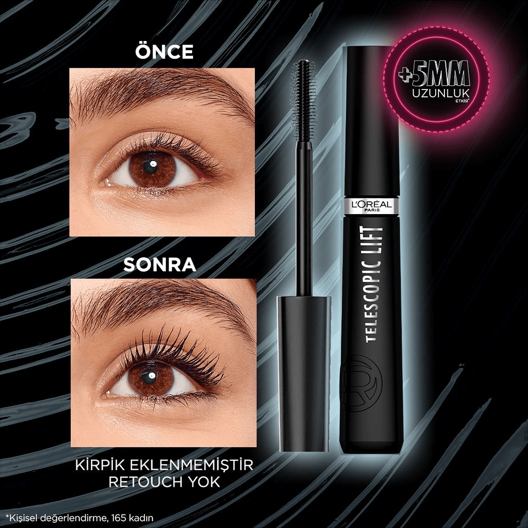 L'Oréal Paris Telescopic Lift Mascara - Black Mascara - XOXO cosmetics