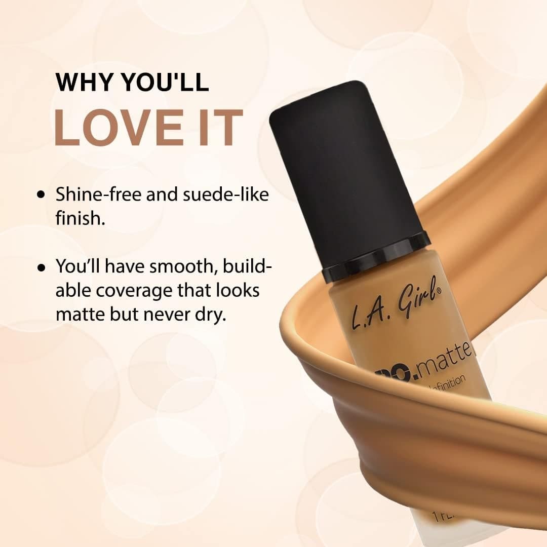 LA Girl Pro Matte Long Wear Foundation Foundation - XOXO cosmetics