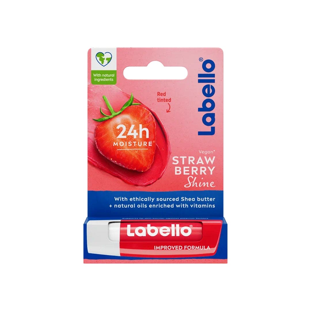 Labello Strawberry Shine Lip Balm Lip Balm - XOXO cosmetics