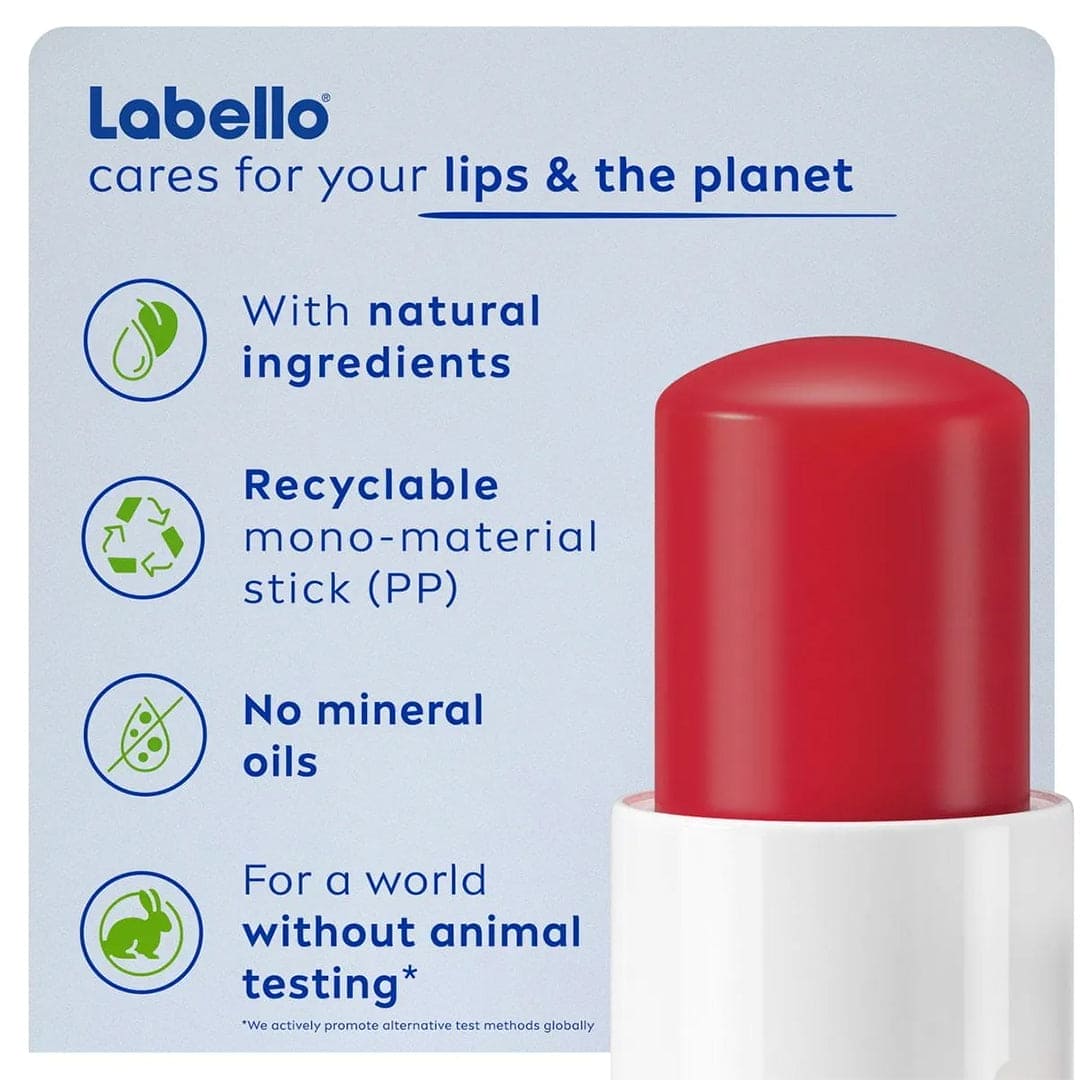 Labello Strawberry Shine Lip Balm Lip Balm - XOXO cosmetics