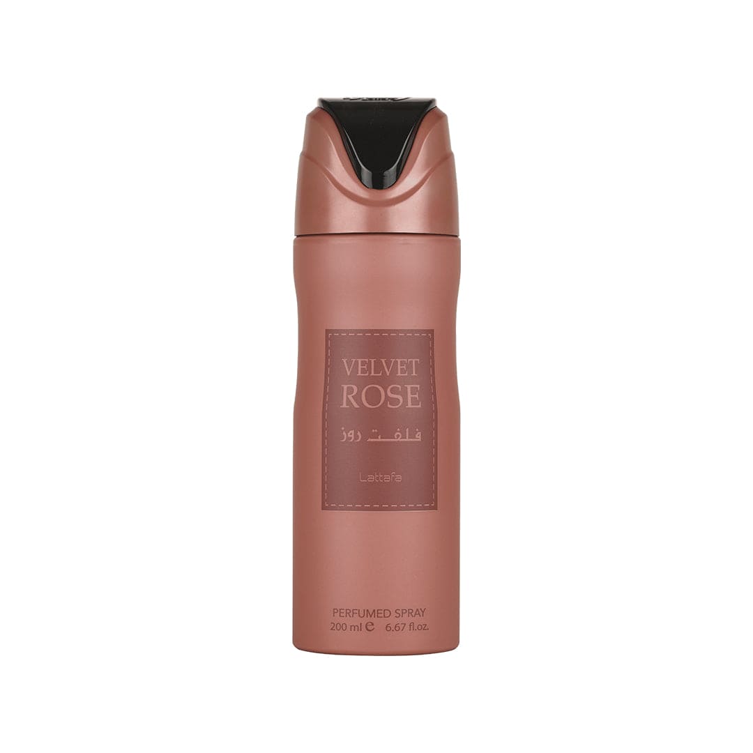 Lattafa Velvet Rose Deo Perfumed Spray Body Spray - XOXO cosmetics